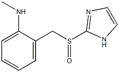 N-Methyl-2-[(1H-imidazol-2-yl)sulfinylmethyl]benzenamine Struktur