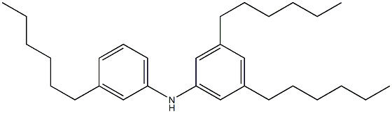 3,3',5'-Trihexyl[iminobisbenzene] Struktur