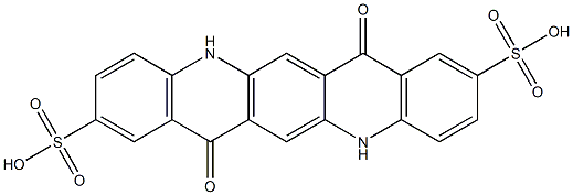 5,7,12,14-Tetrahydro-7,14-dioxoquino[2,3-b]acridine-2,9-disulfonic acid Struktur