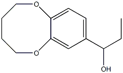 2,3,4,5-Tetrahydro-8-(1-hydroxypropyl)-1,6-benzodioxocin Struktur