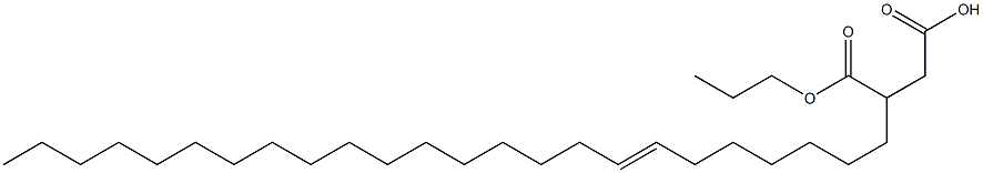 3-(7-Tetracosenyl)succinic acid 1-hydrogen 4-propyl ester Struktur