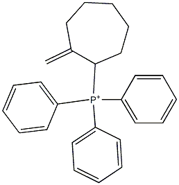 Triphenyl(2-methylenecycloheptan-1-yl)phosphonium Struktur