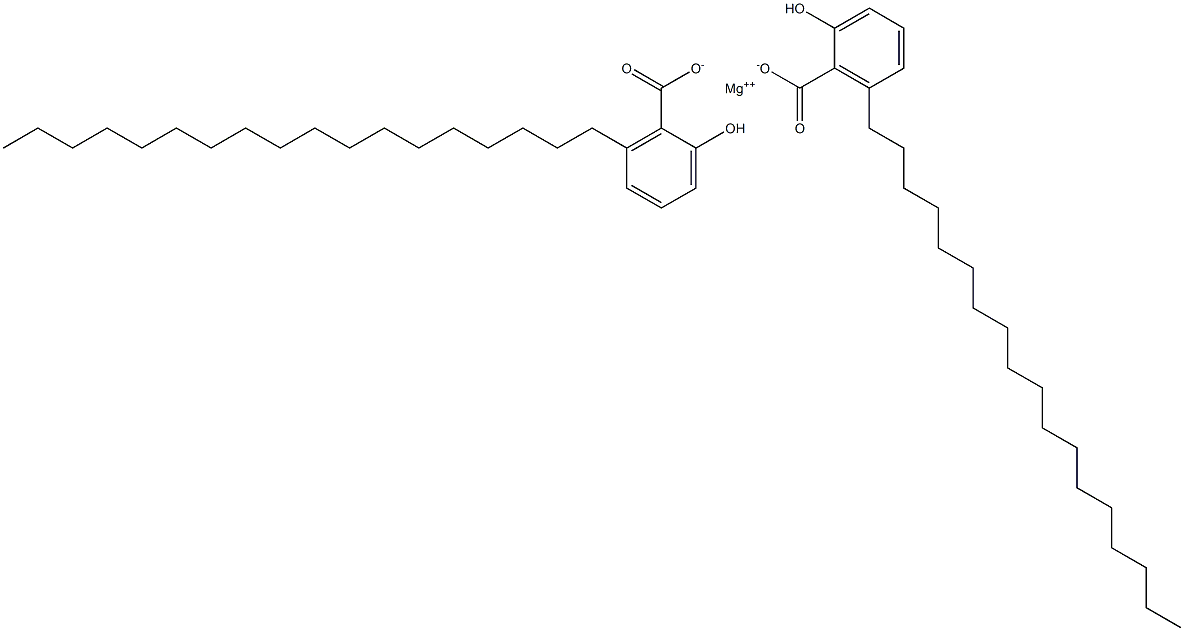 Bis(6-octadecylsalicylic acid)magnesium salt Struktur