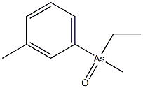 Ethylmethyl(3-methylphenyl)arsine oxide Struktur