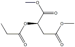 [R,(+)]-2-(Propionyloxy)succinic acid dimethyl ester Struktur