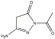 3-Amino-1-acetyl-1H-pyrazol-5(4H)-one Struktur