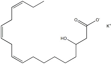 3-Hydroxylinoleic acid potassium salt Struktur