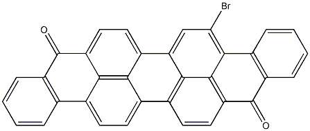 5-Bromo-9,18-dinaphtho[1,2,3-cd:1',2',3'-lm]perylenedione Struktur