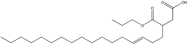 3-(3-Heptadecenyl)succinic acid 1-hydrogen 4-propyl ester Struktur