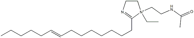 1-[2-(Acetylamino)ethyl]-1-ethyl-2-(8-tetradecenyl)-2-imidazoline-1-ium Struktur