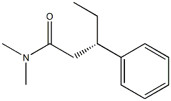 [S,(+)]-N,N-Dimethyl-3-phenylvaleramide Struktur