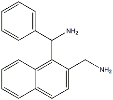 1-[(Amino)(phenyl)methyl]-2-naphthalenemethanamine Struktur