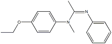 N1-Methyl-N2-phenyl-N1-(4-ethoxyphenyl)acetamidine Struktur