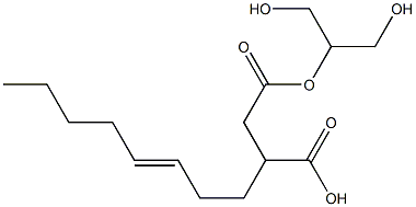 3-(3-Octenyl)succinic acid hydrogen 1-[2-hydroxy-1-(hydroxymethyl)ethyl] ester Struktur