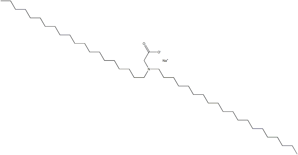 N,N-Diicosylglycine sodium salt Struktur