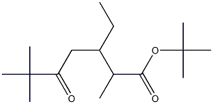 3-Ethyl-2,6,6-trimethyl-5-oxoheptanoic acid tert-butyl ester Struktur