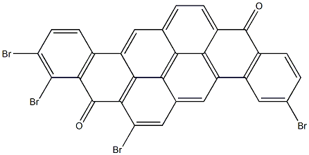 3,7,9,10-Tetrabromo-8,16-pyranthrenedione Struktur