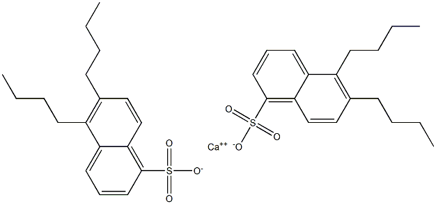 Bis(5,6-dibutyl-1-naphthalenesulfonic acid)calcium salt Struktur