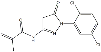 N-[1-(2,5-Dichlorophenyl)-5-oxo-4,5-dihydro-1H-pyrazol-3-yl]methacrylamide Struktur