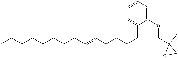 2-(5-Tetradecenyl)phenyl 2-methylglycidyl ether Struktur