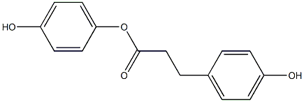 3-(4-Hydroxyphenyl)propanoic acid 4-hydroxyphenyl ester Struktur