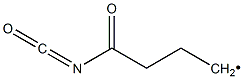 3-(Isocyanatocarbonyl)propyl radical Struktur