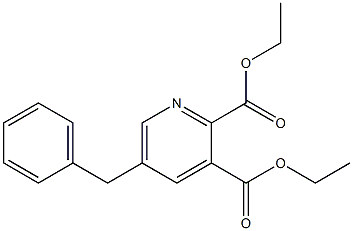 5-Benzylpyridine-2,3-dicarboxylic acid diethyl ester Struktur