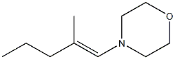 4-(2-Methyl-1-pentenyl)morpholine Struktur