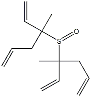 Methyl(1-vinyl-3-butenyl) sulfoxide Struktur