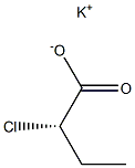 [S,(-)]-2-Chlorobutyric acid potassium salt Struktur