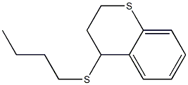 3,4-Dihydro-4-(butylthio)-2H-1-benzothiopyran Struktur