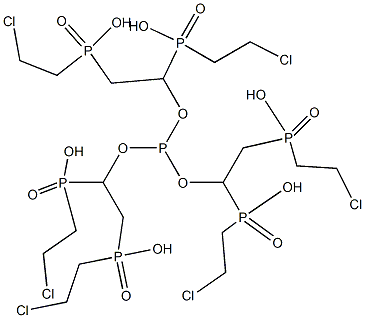 Tris[1-[bis(chloroethyl)phosphonyl]ethyl] phosphite Struktur