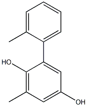 2-(2-Methylphenyl)-6-methylbenzene-1,4-diol Struktur