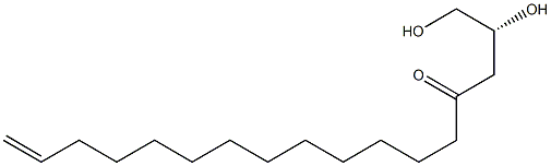 (R)-1,2-Dihydroxy-16-heptadecen-4-one Struktur