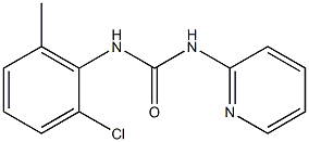 1-[(2-Chloro-6-methylphenyl)]-3-(pyridin-2-yl)urea Struktur