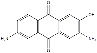 2-Hydroxy-3,6-diaminoanthraquinone Struktur