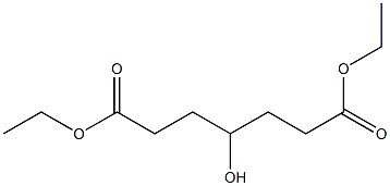 4-Hydroxypimelic acid diethyl ester Struktur