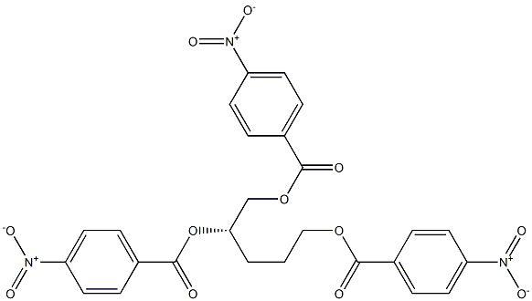 Tris(p-nitrobenzoic acid)[S,(+)]-1,2,5-pentanetriyl ester Struktur