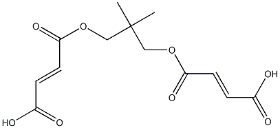 2-Butenedioic acid hydrogen 1-[3-(3-carboxypropenoyloxy)-2,2-dimethylpropyl] ester Struktur