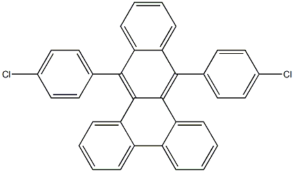 9,14-Bis[4-chlorophenyl]benzo[b]triphenylene Struktur