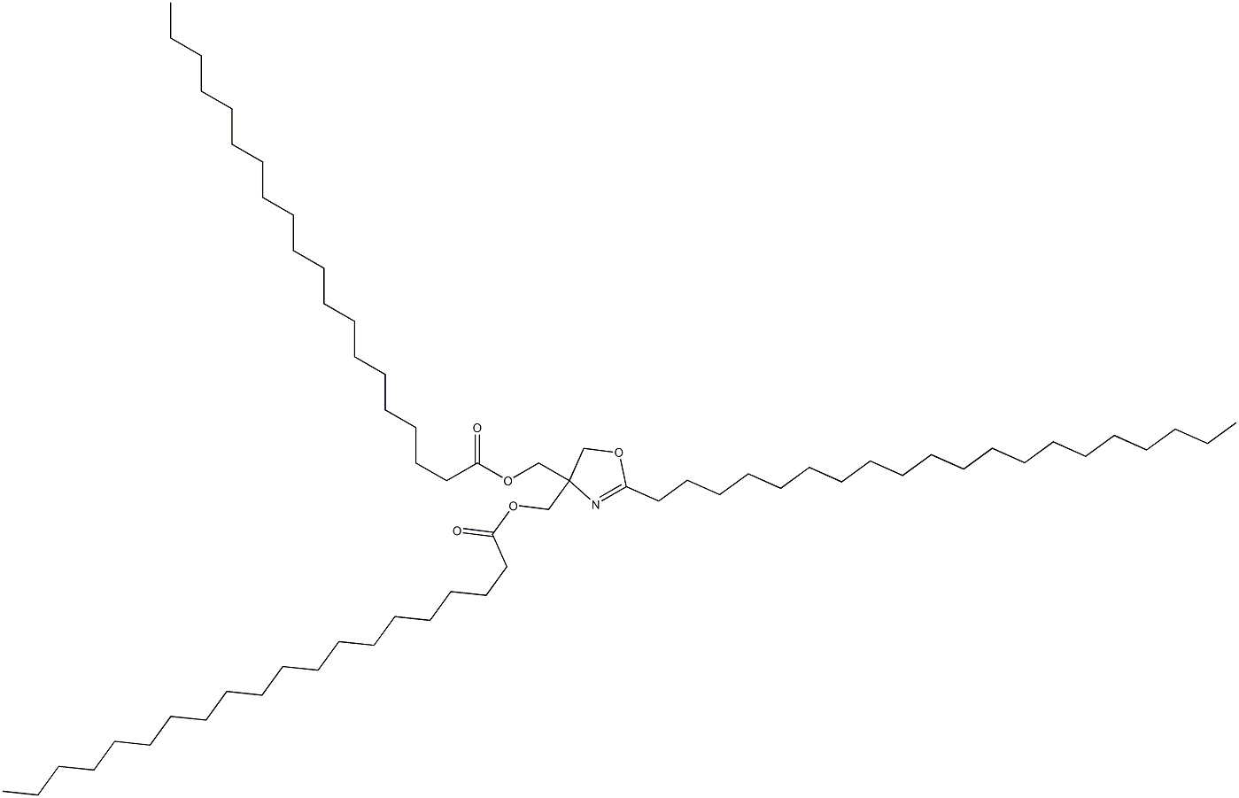 2-Icosyl-2-oxazoline-4,4-dimethanol diicosanoate Struktur