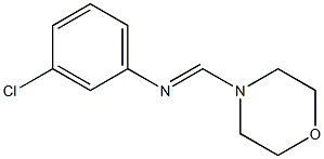 N-(Morpholinomethylene)-3-chloroaniline Struktur