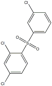 2,4-Dichlorophenyl 3-chlorophenyl sulfone Struktur