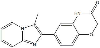 6-(3-Methyl-imidazo[1,2-a]pyridin-2-yl)-2H-1,4-benzoxazin-3(4H)-one Struktur