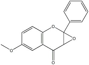 2,3-Epoxy-2,3-dihydro-6-methoxyflavone Struktur