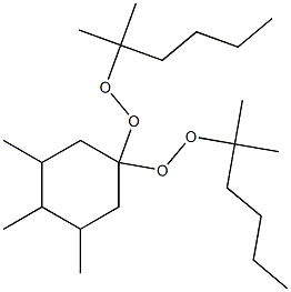 3,4,5-Trimethyl-1,1-bis(1,1-dimethylpentylperoxy)cyclohexane Struktur