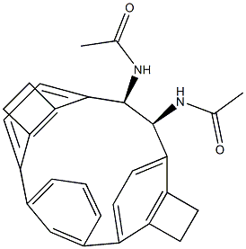 (1R,2S)-N,N'-Diacetyl-1,2-[m-phenylenebis(ethylene-4,1-phenylene)]-1,2-ethanediamine Struktur