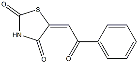 Dihydro-5-[(benzoyl)methylene]thiazole-2,4-dione Struktur