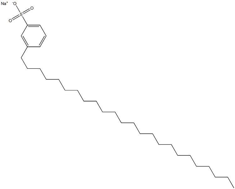 3-Tetracosylbenzenesulfonic acid sodium salt Struktur