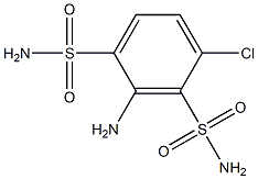 2-Amino-4-chloro-1,3-benzenedisulfonamide Struktur